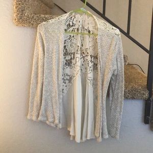 Grey and cream cardigan